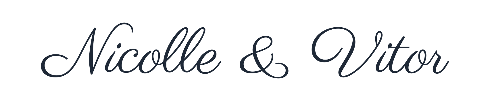 Logo do casal Nicolle & Vitor